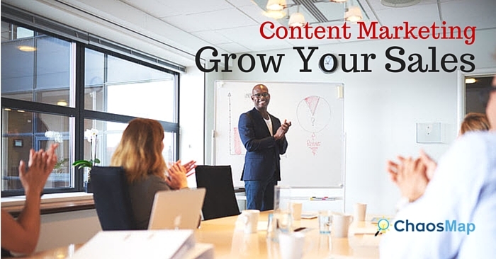 content marketing and growing your business closing sales